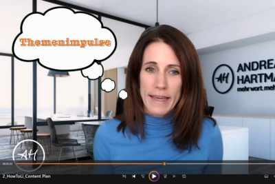 Screeenshot aus einem Video mit Andrea Hartmair